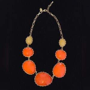 Vintage Orange and Gold Necklace